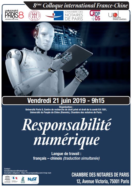 8ème colloque La responsabilité numérique 21 JUIN 2019