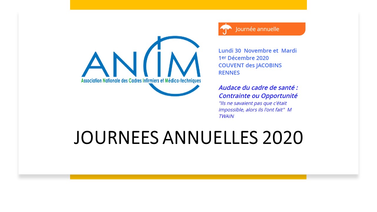 JOURNEES ANNUELLES 2020