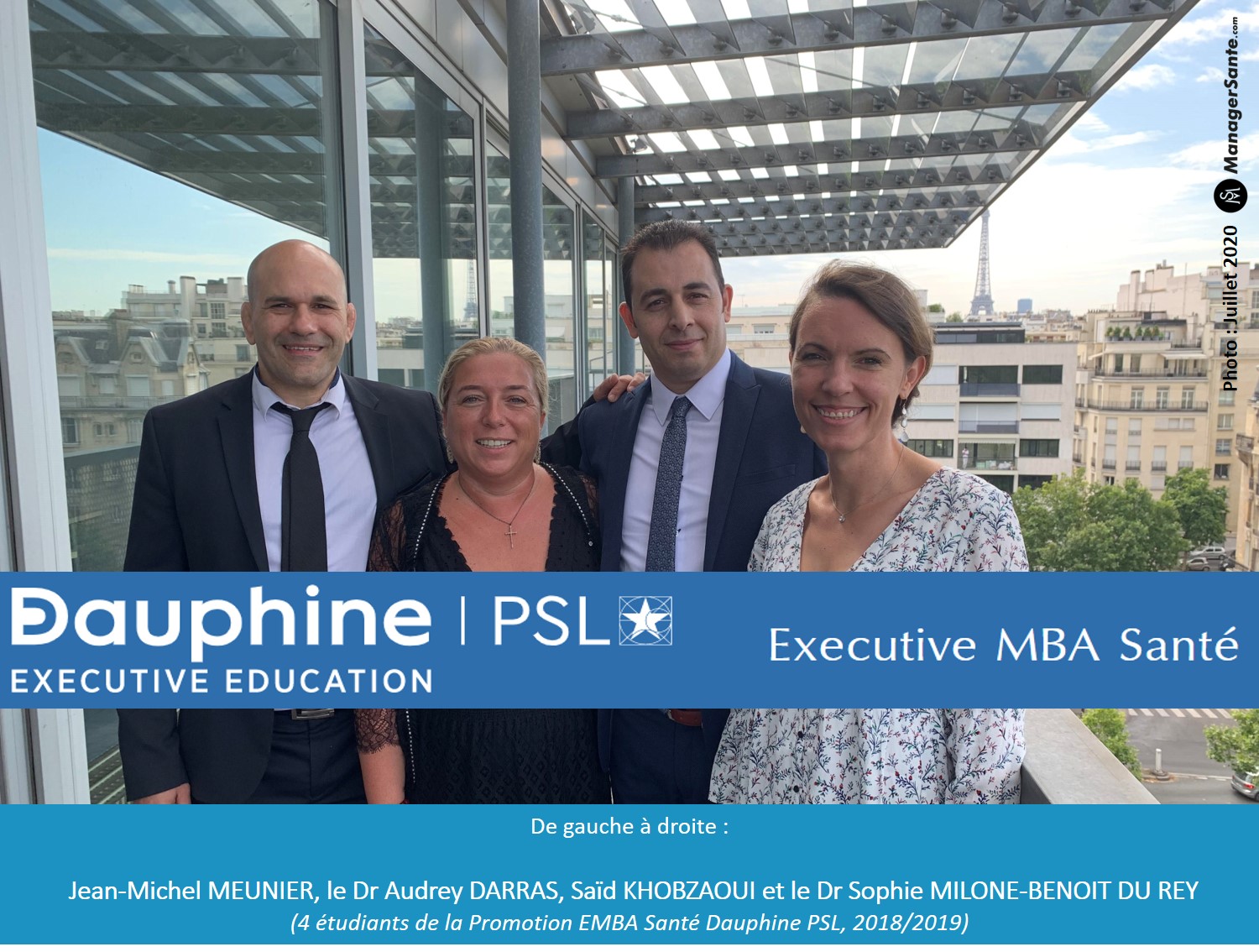 Photo Groupe EMBA Santé Dauphine 2019